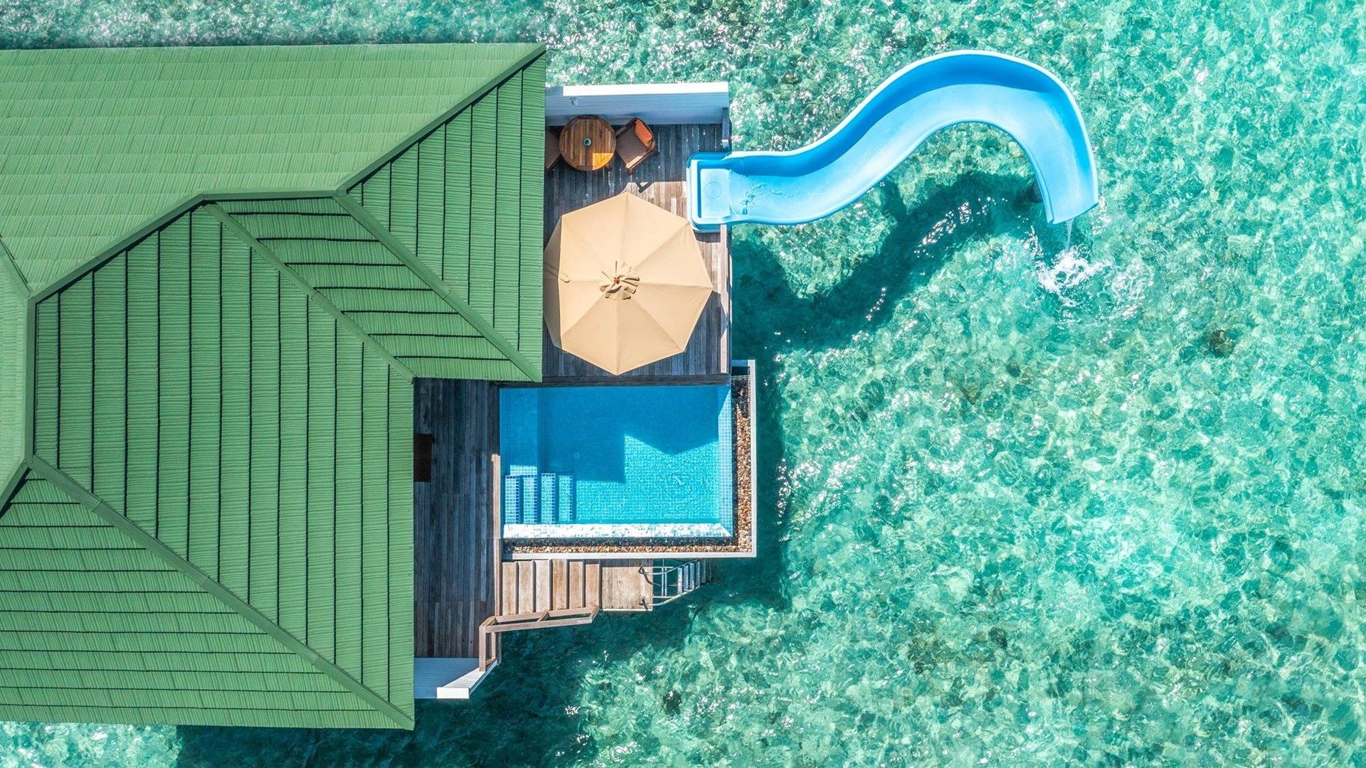 Sun Siyam World Over Water Villa with Pool and Slide